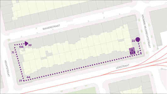 Kaart Project Lekstraat Met Aanpak