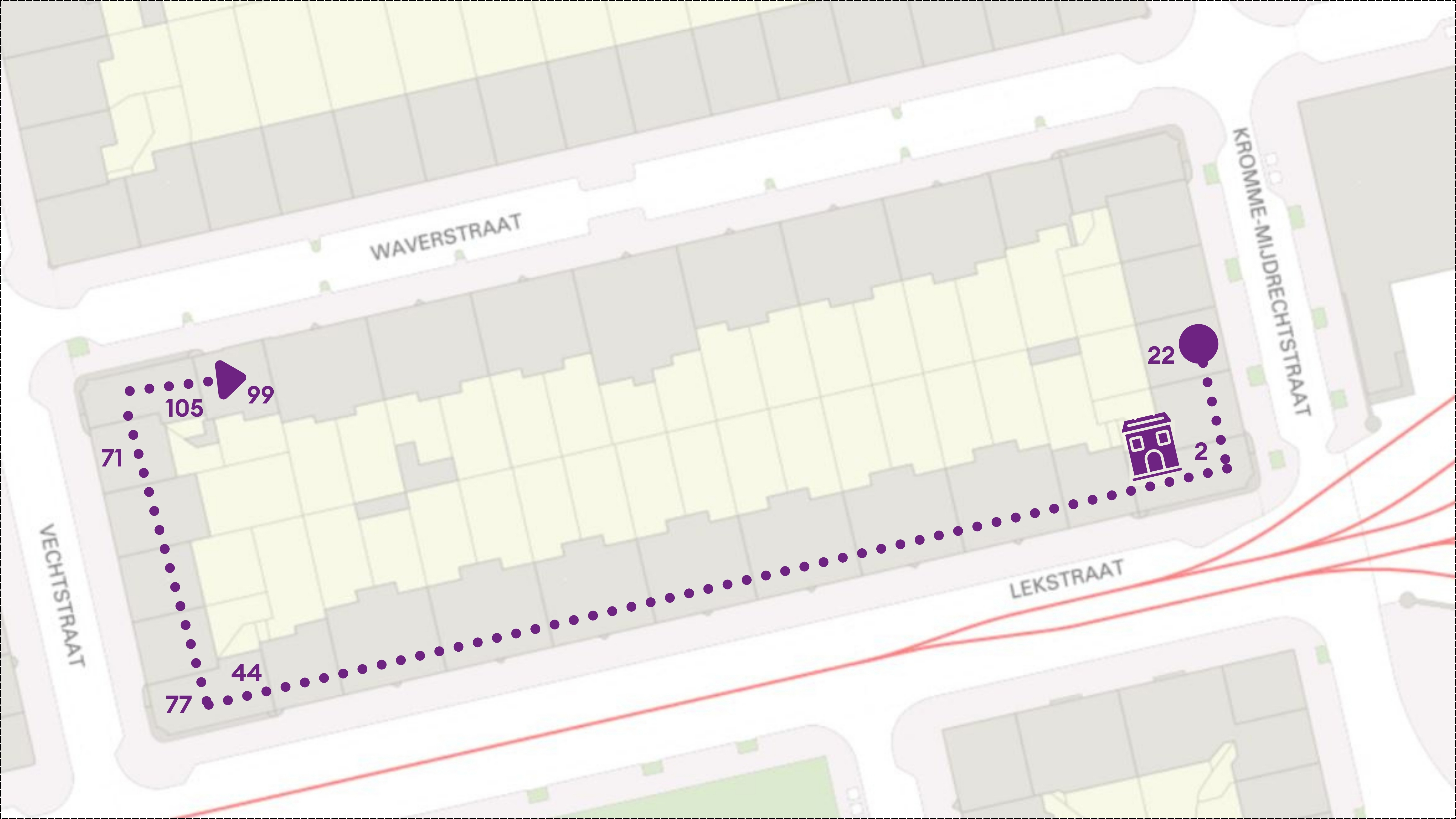 Kaart Project Lekstraat Met Aanpak