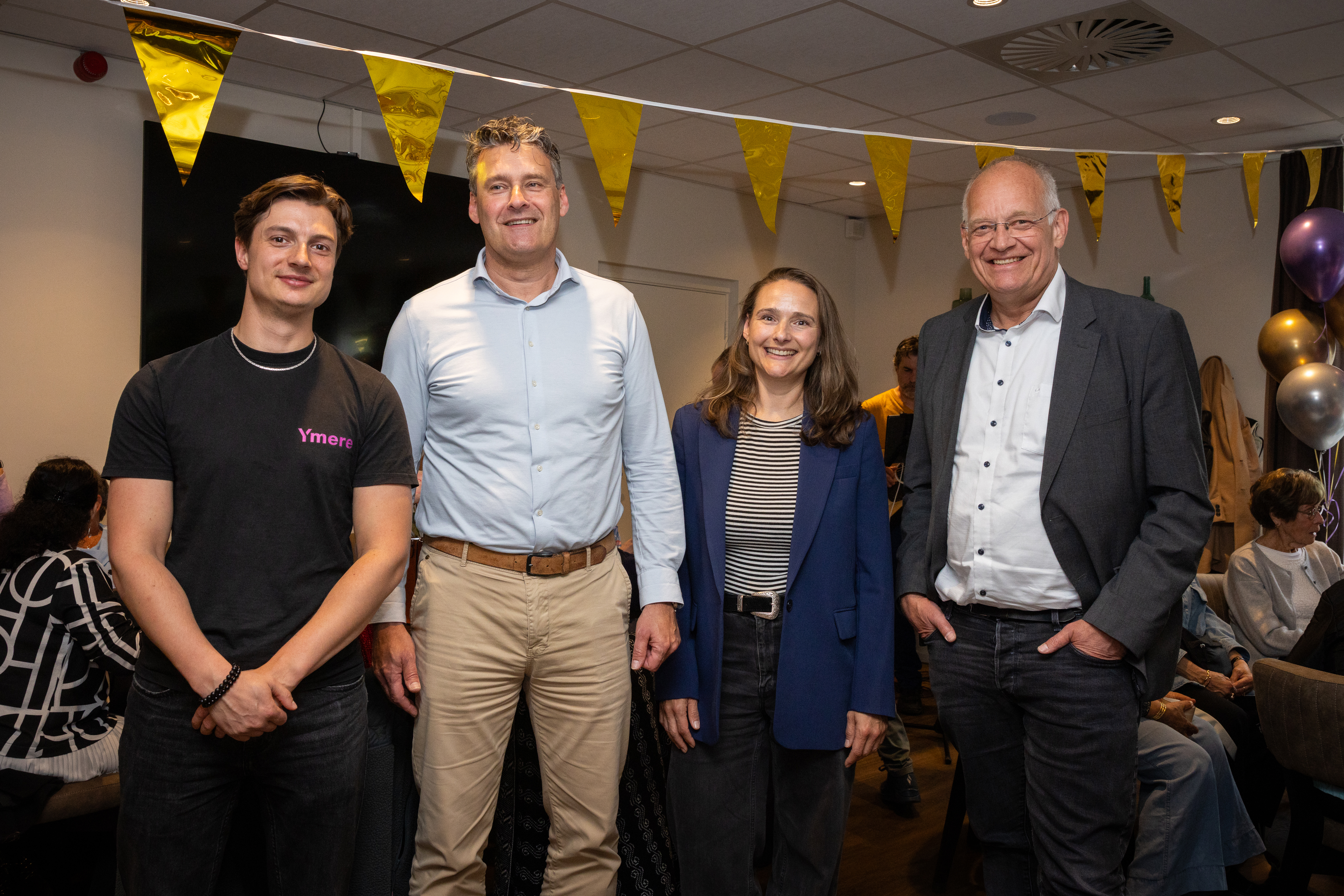 Team ‘Lang Leven Thuis’ van Ymere: Lucas, Paul, Wendy en Erik  