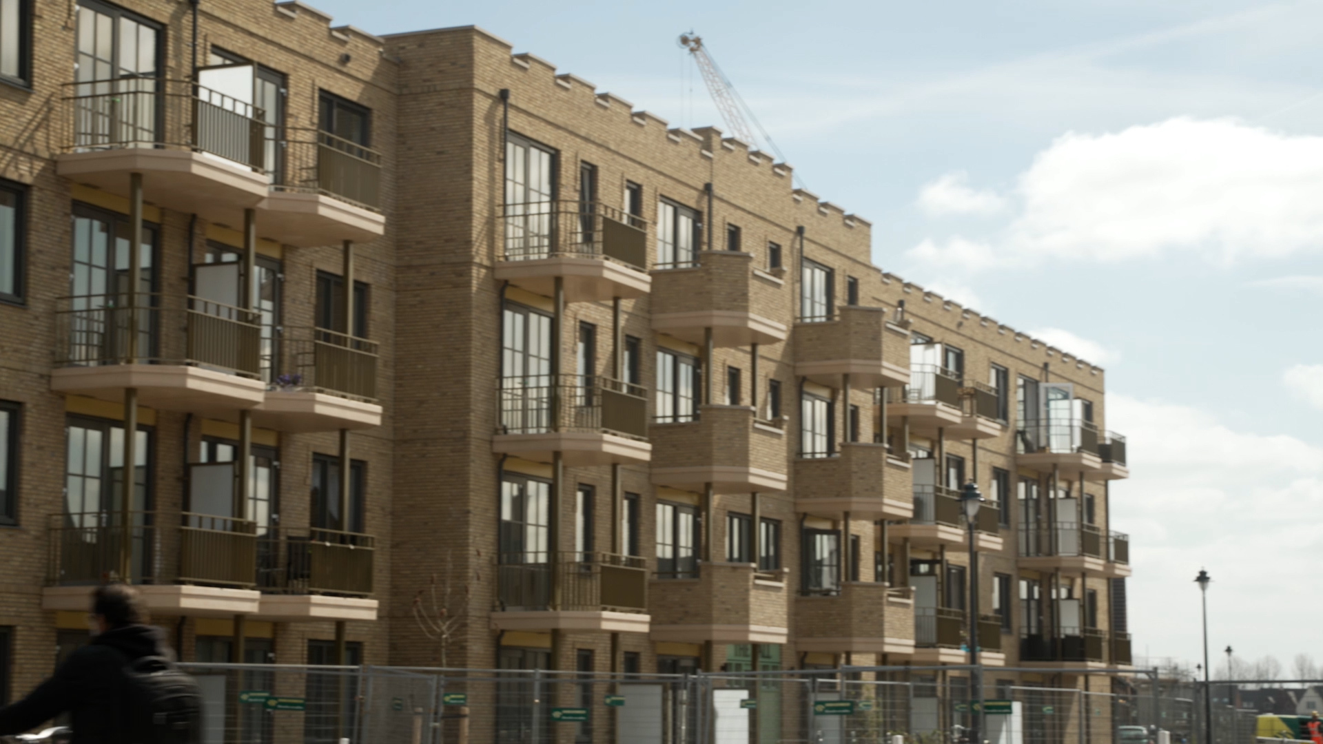 De nieuwbouw in aanbouw