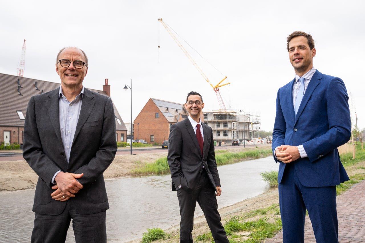 Regiomanager Remco Pols en wethouders Haarlemmermeer