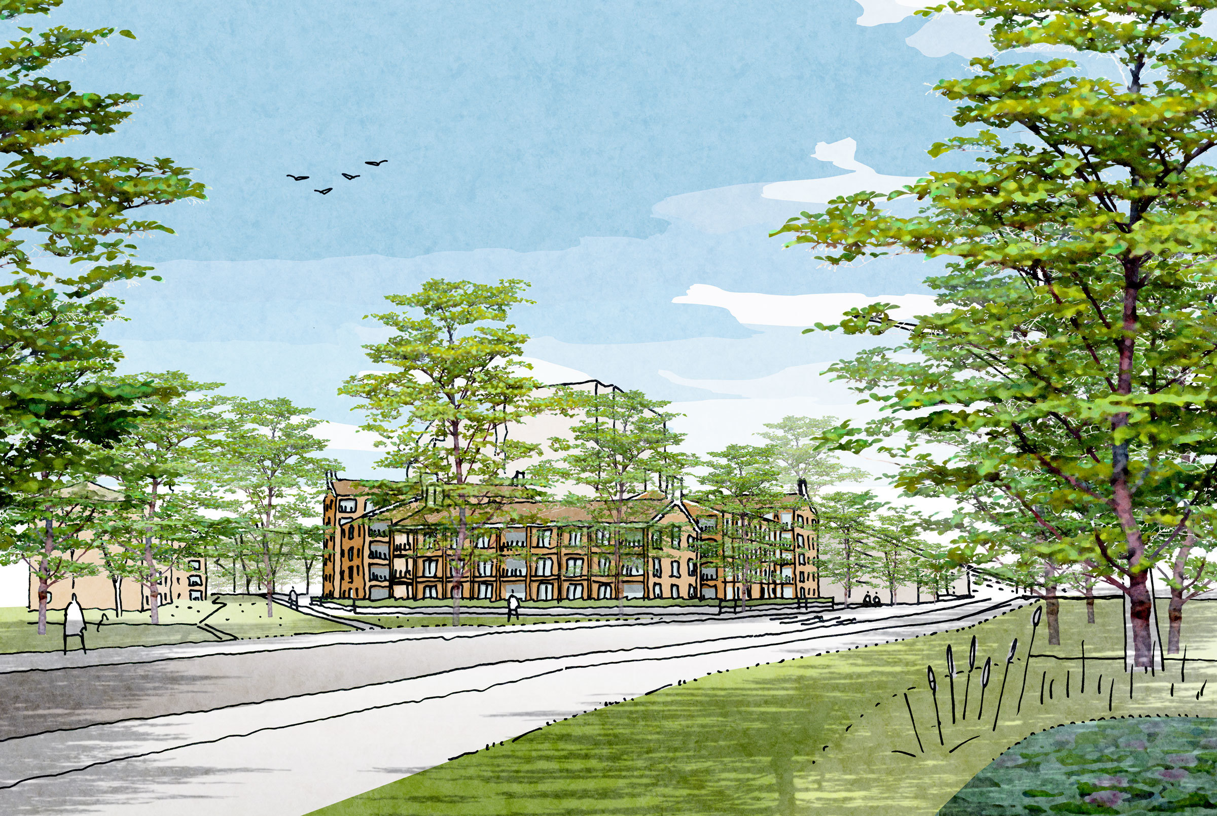 Overzichtstekening nieuwbouw IJdoorn