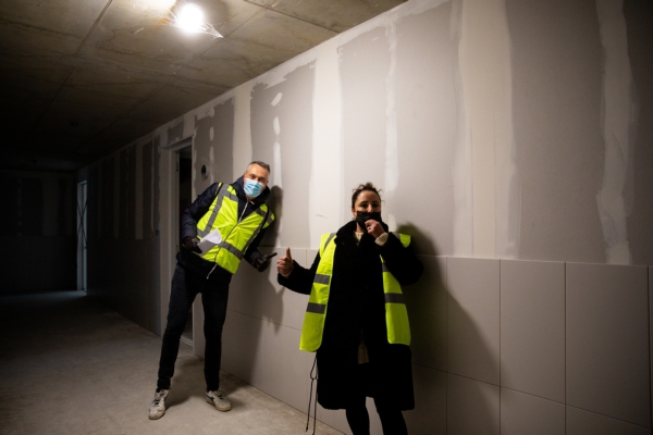 Enkele teamleden die klaarstonden voor de bezoekers