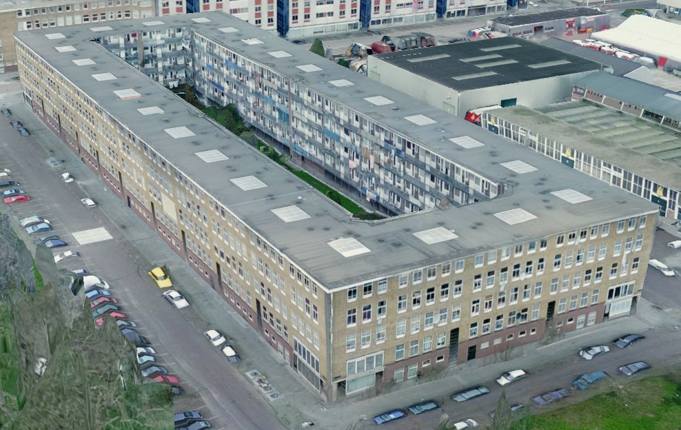 Luchtfoto Adolf van Nassaublok 1