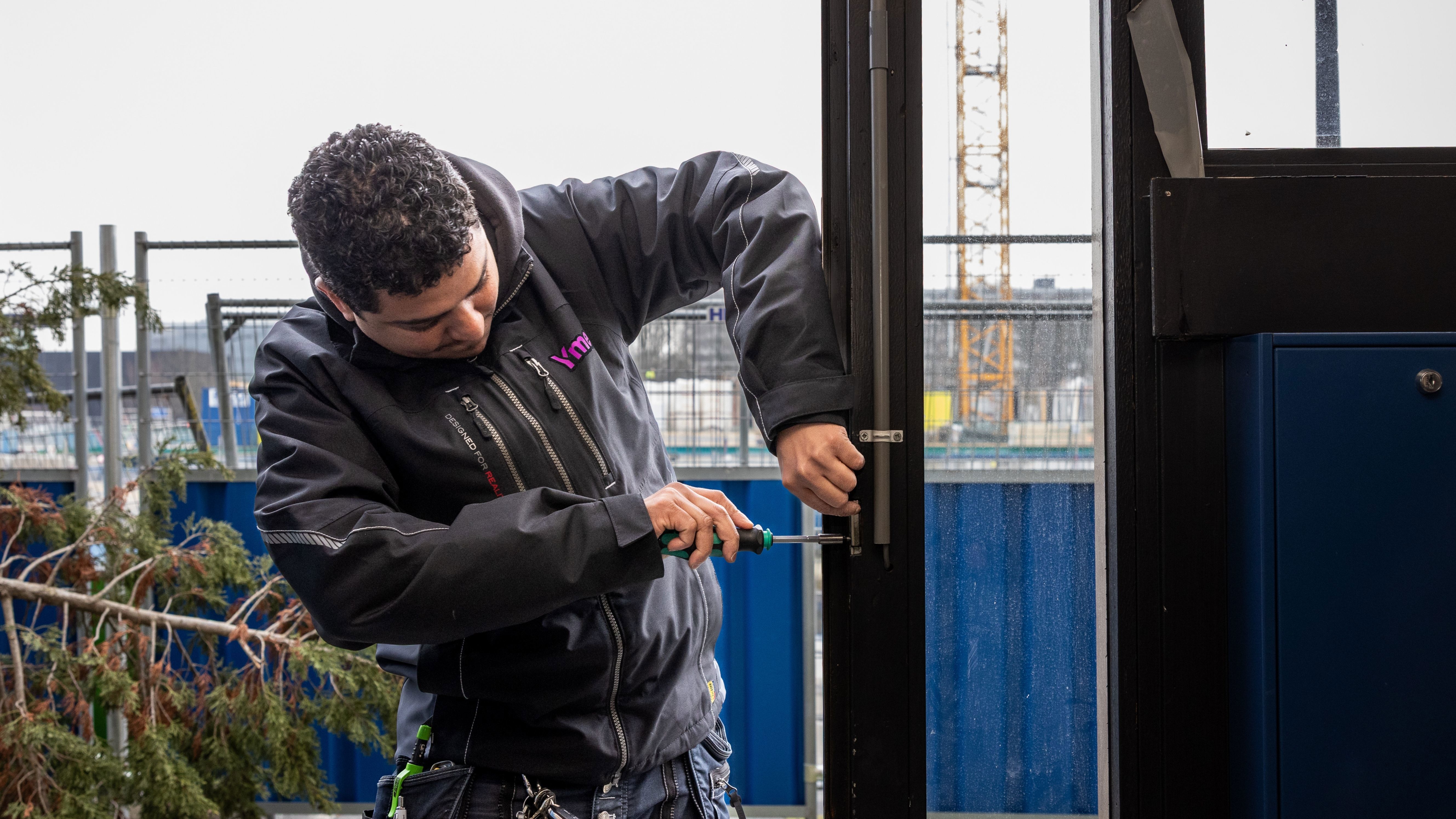 De toegangsdeur werd direct gerepareerd 