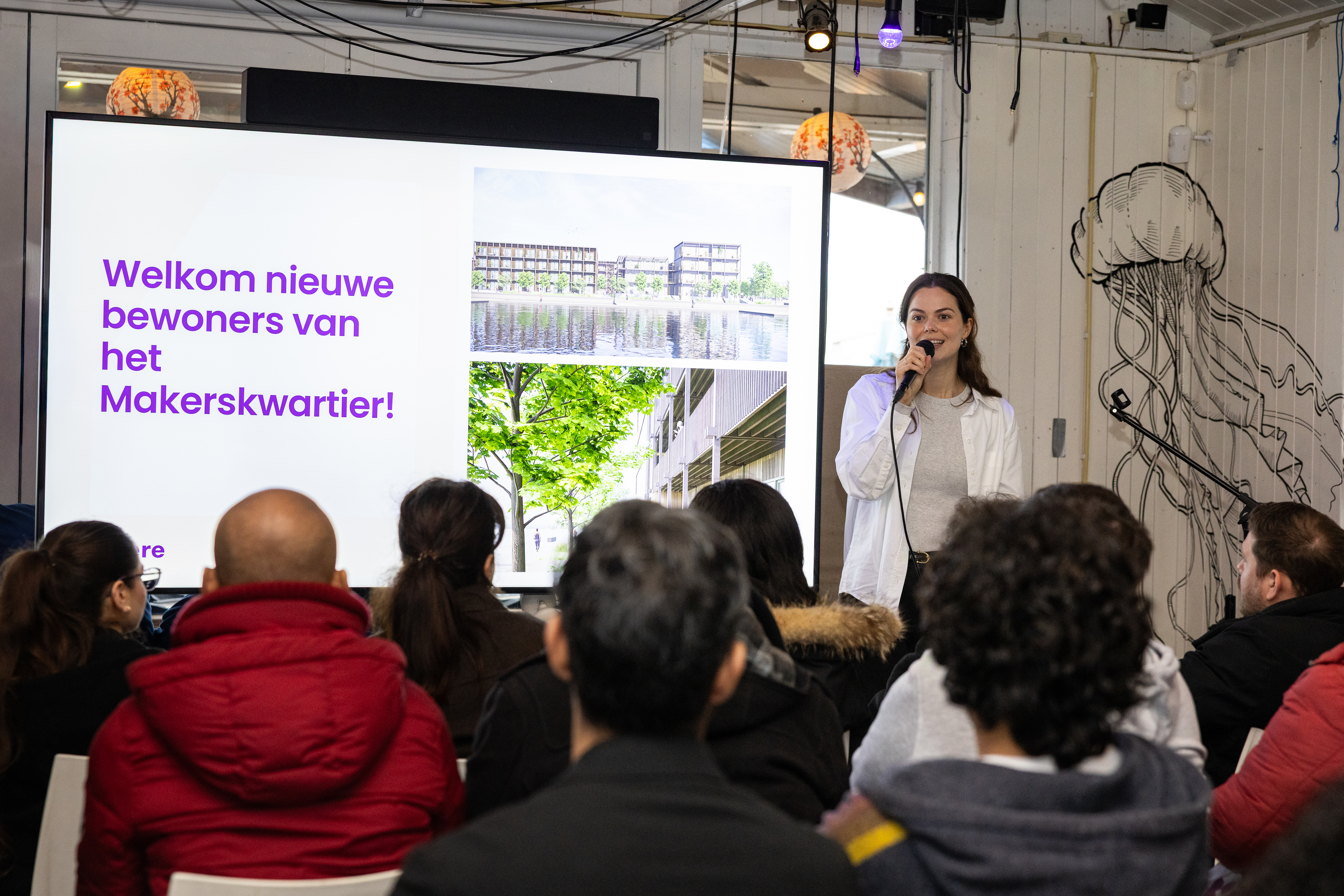 De bewoners krijgen een warm welkom