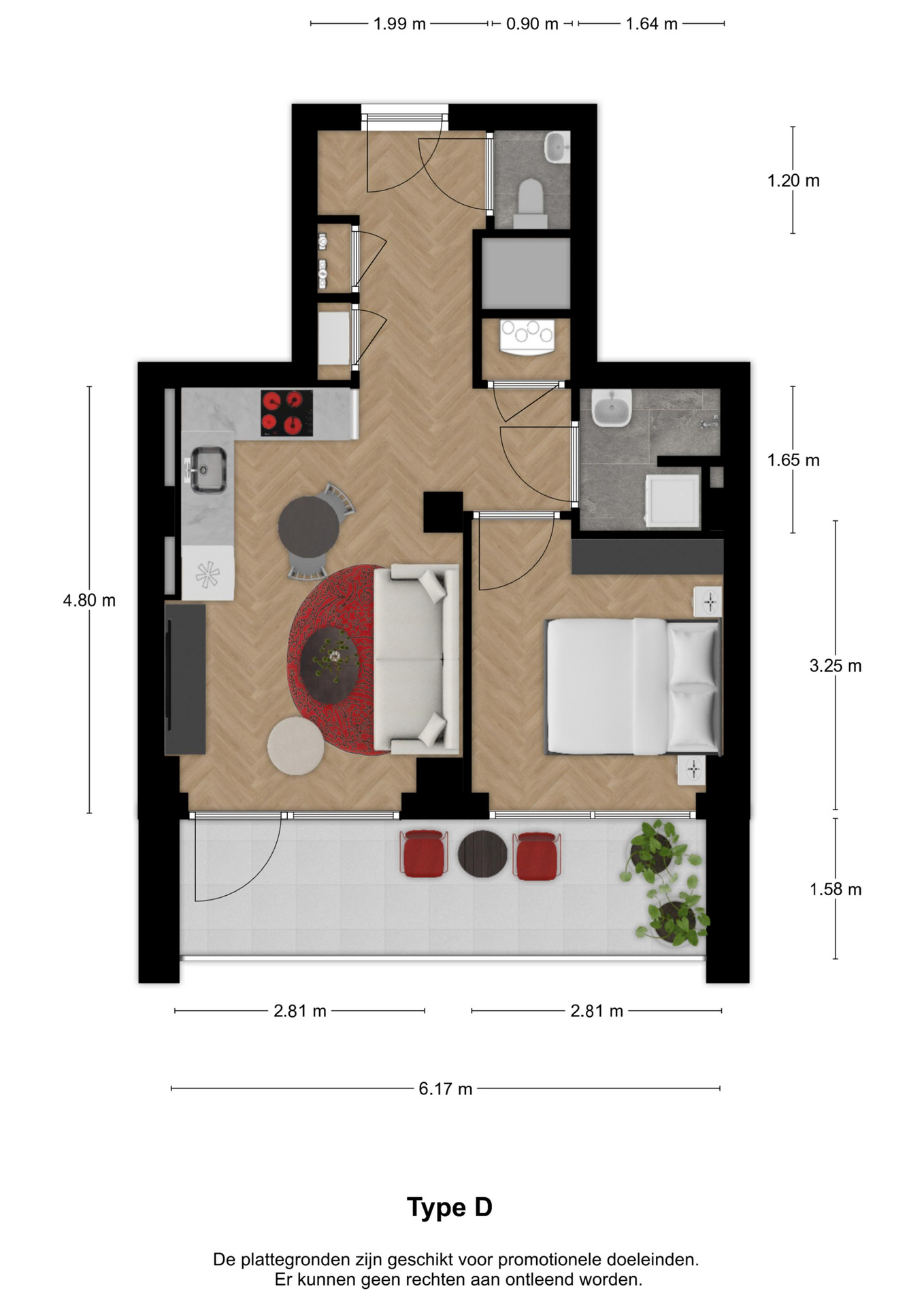 Woningplattegrond type D