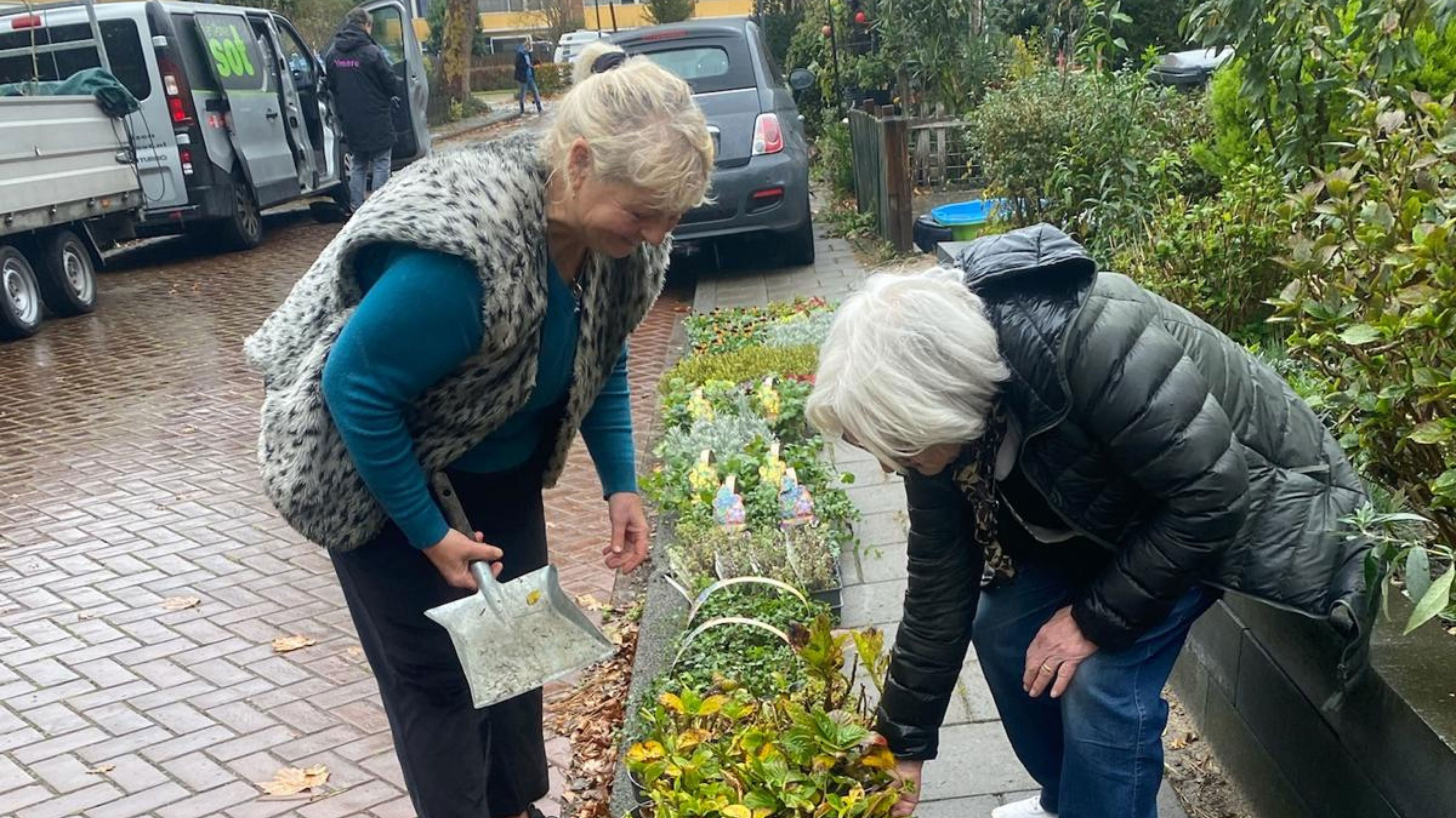 De bewoners stonden te popelen om aan de slag te gaan