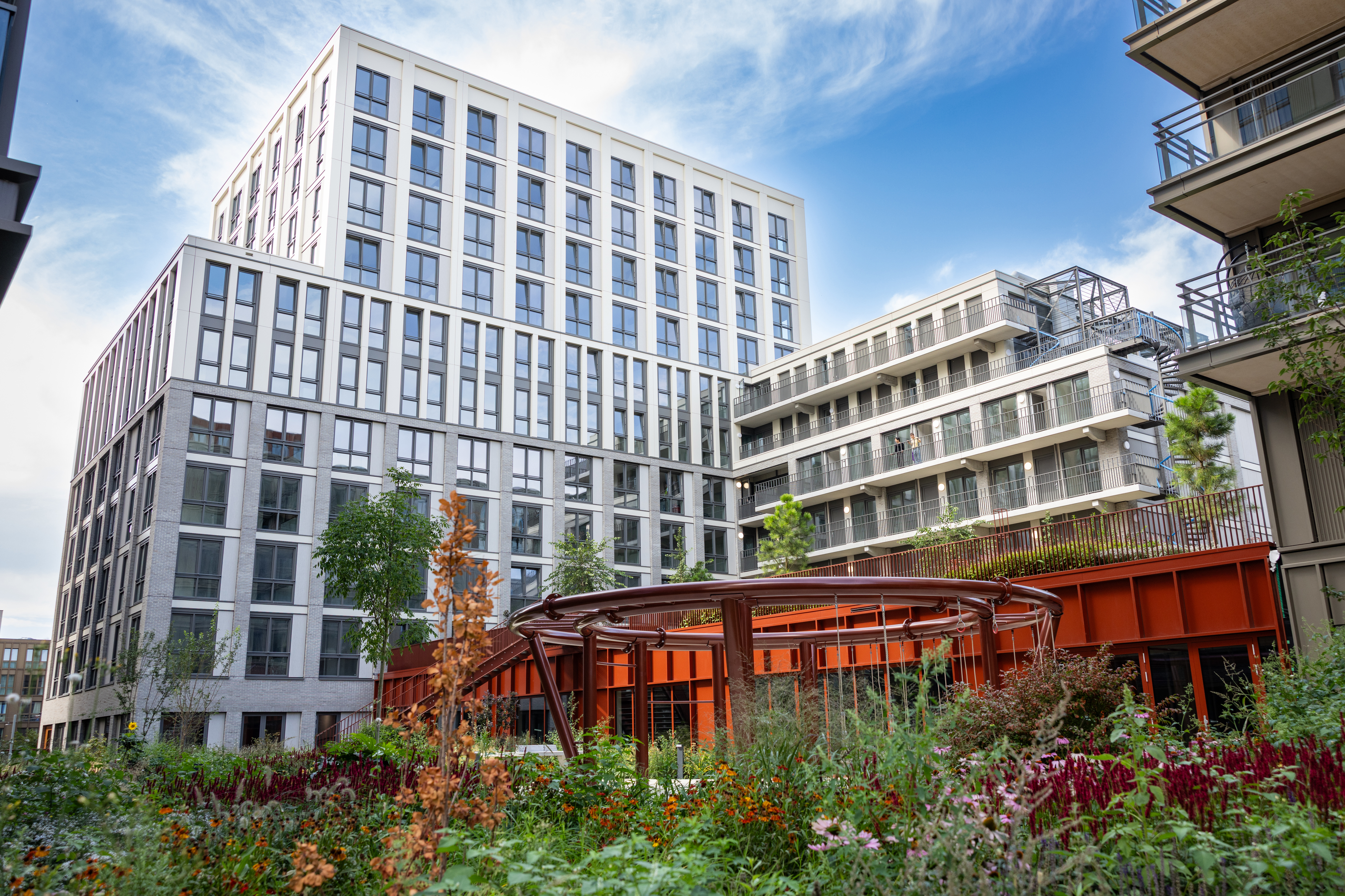MIX Amsterdam heeft een gemeenschappelijke binnentuin