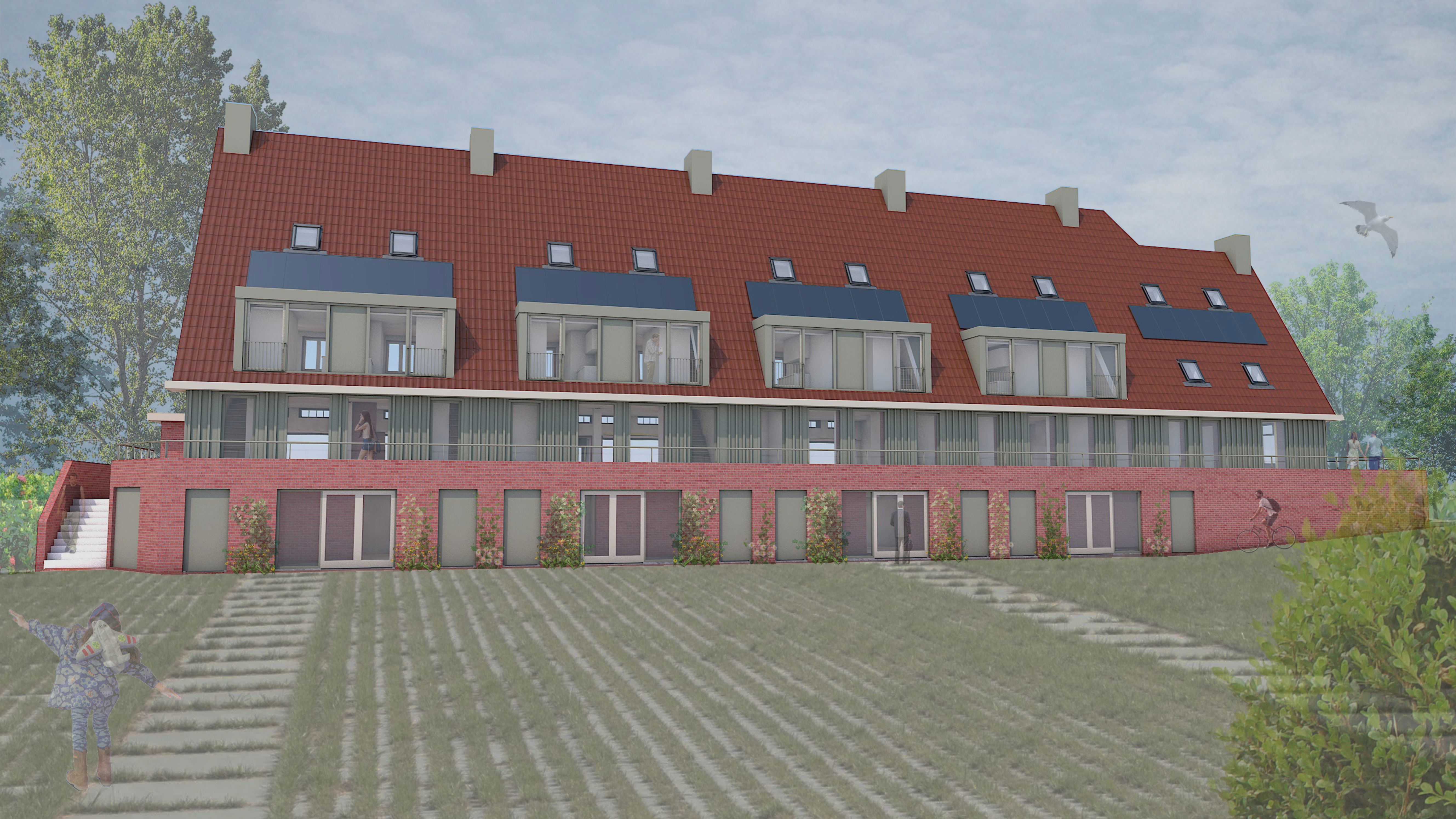 Achterkant, De Woningen Krijgen Eigen Opgang