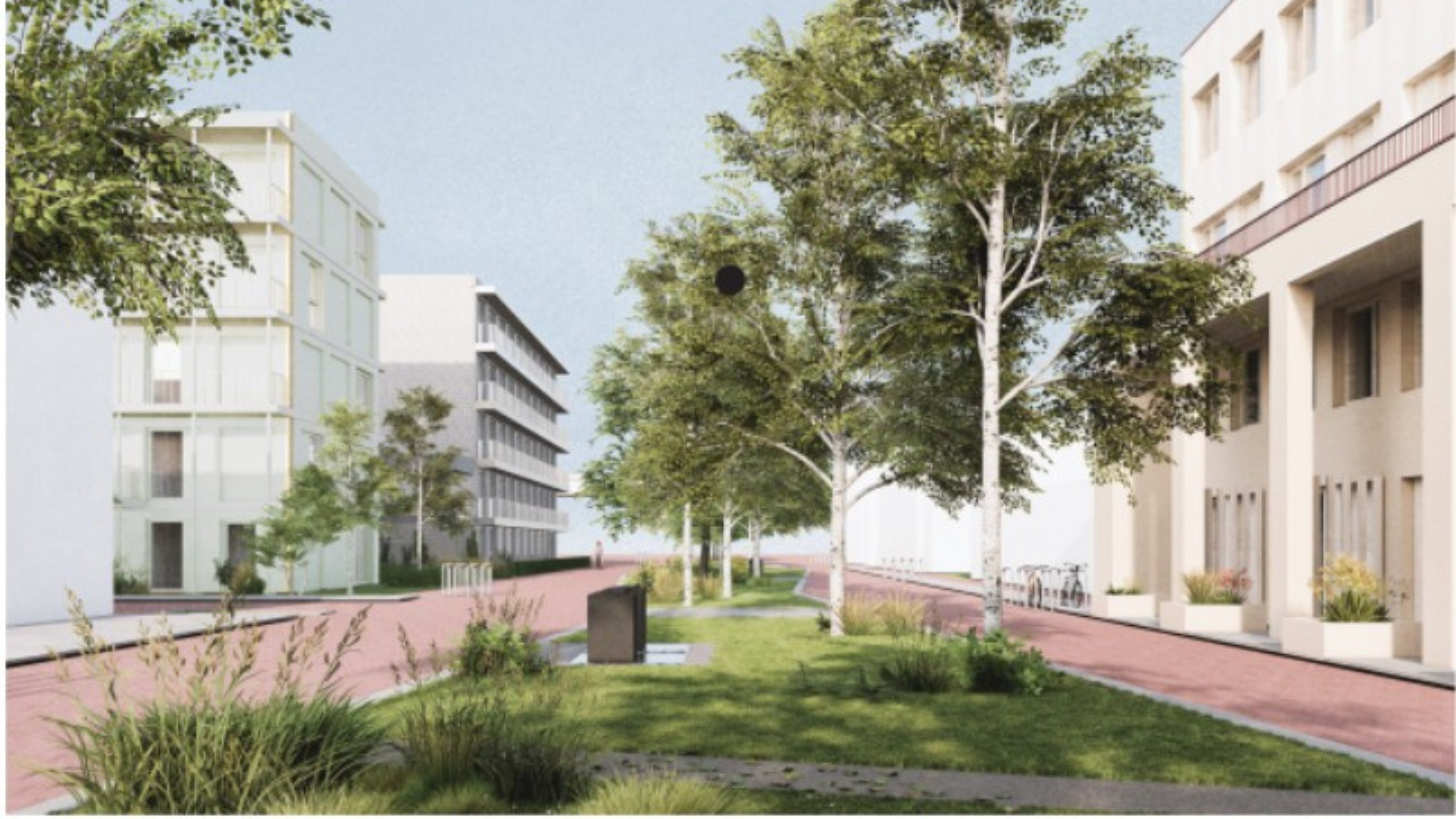 Impressie deel van de woningen tussen kavel 5 en 7