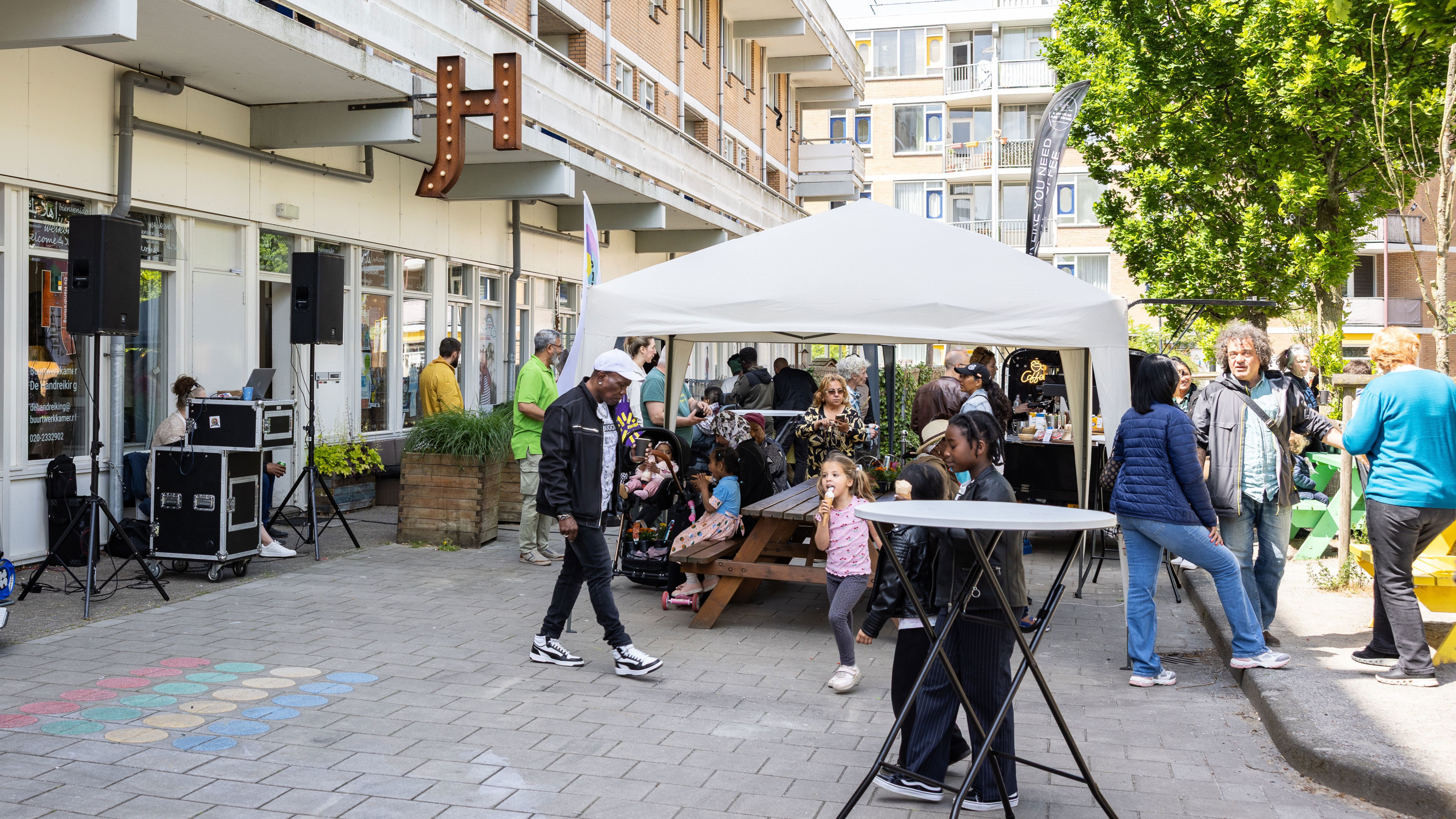 Hoptille is een betrokken buurt